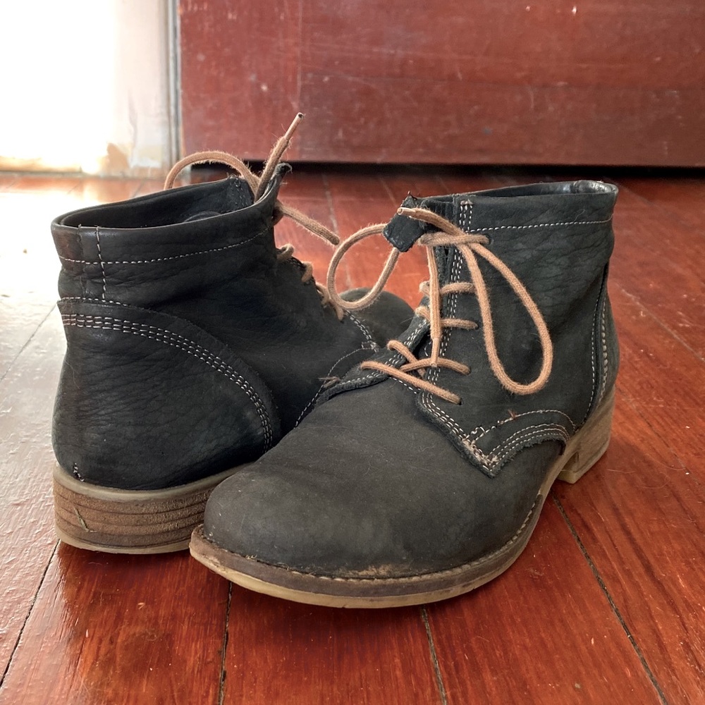 Suede ankle boots